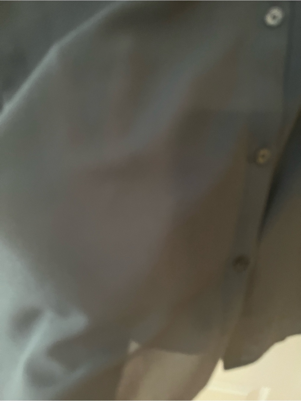 Navy Blue Tie-Back V-Neck Blouse - Picture 3 of 6